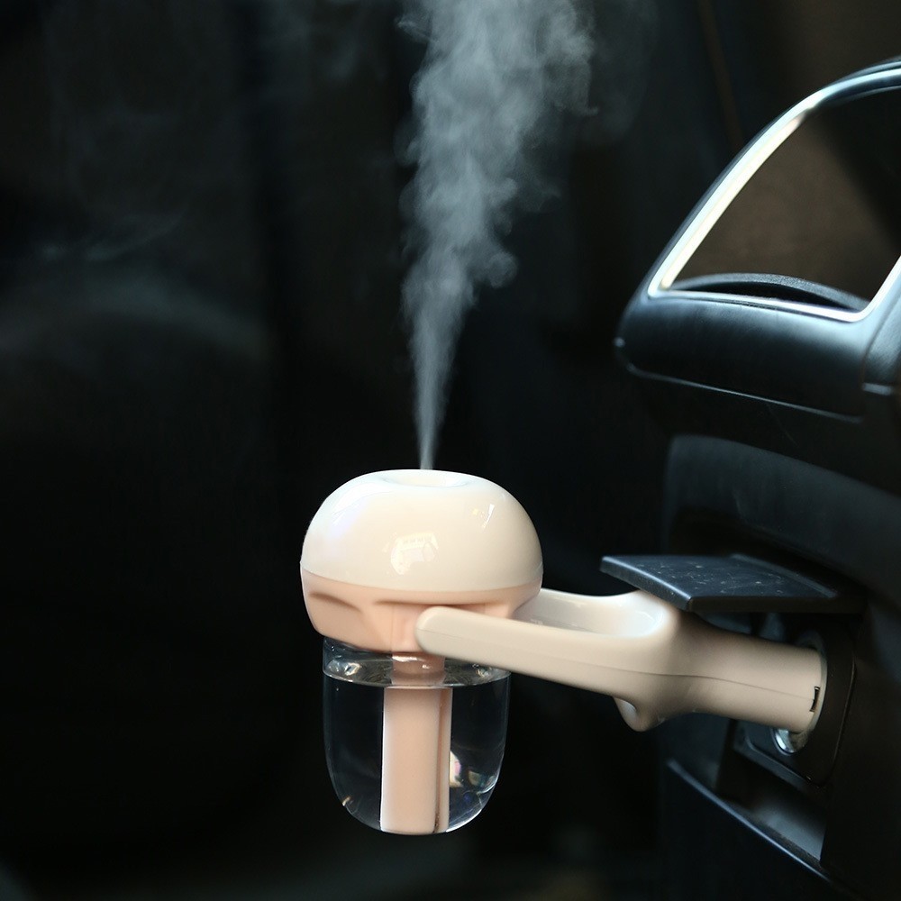เครื่องปรับความชื้นในรถยนต์ Car Humidifier กำลังไฟ 12V - สีชมพู