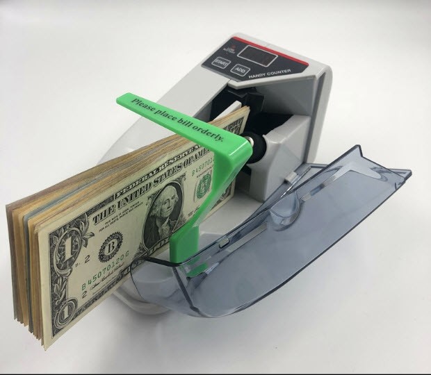 เครื่องนับแบงค์ นับเงิน V30 Mini Smart Portable Currency Counting Machine