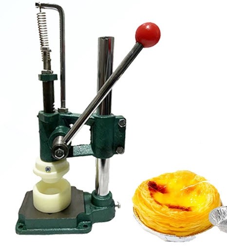 เครื่องทำทาร์ตไข่ มือโยก Egg tart wrapper forming machine ขนาดมาตรฐาน สำหรับฟลอยด์ 