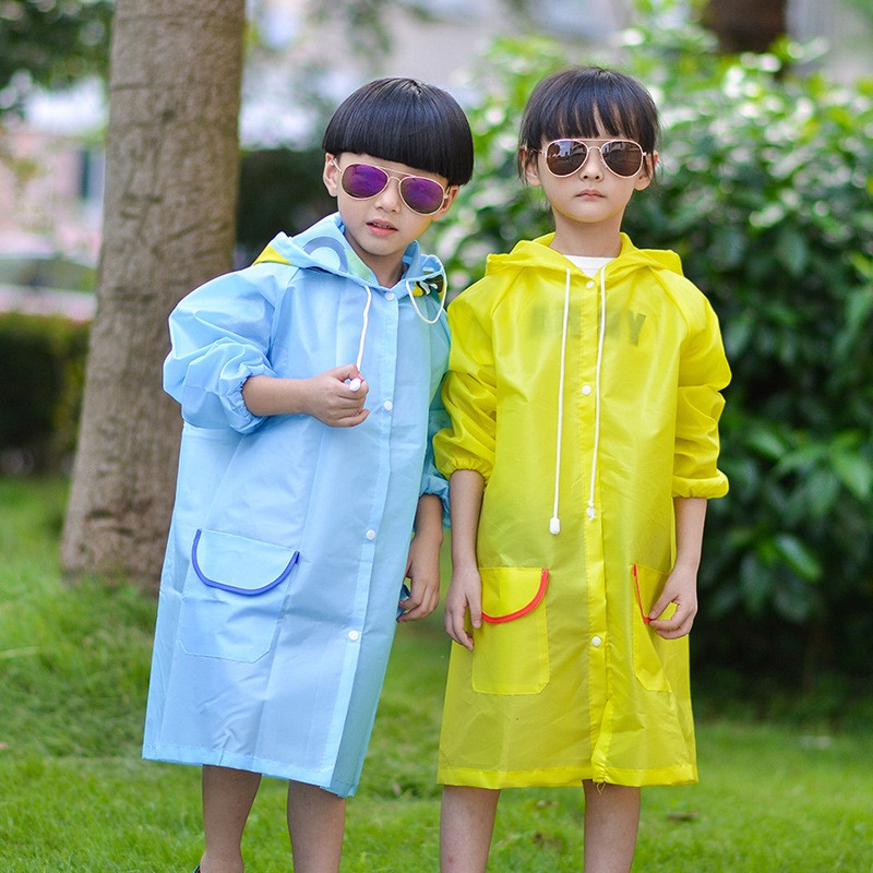 เสื้อกันฝนเด็ก - การ์ตูน ลายรถ สีฟ้า funny rain coat อายุ 3 ขวบขึ้นไป