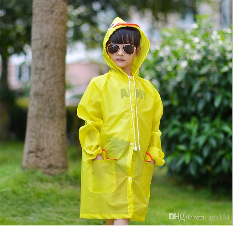 เสื้อกันฝนเด็ก - การ์ตูน ลายเป็ด สีเหลือง funny rain coat อายุ 3 ขวบขึ้นไป