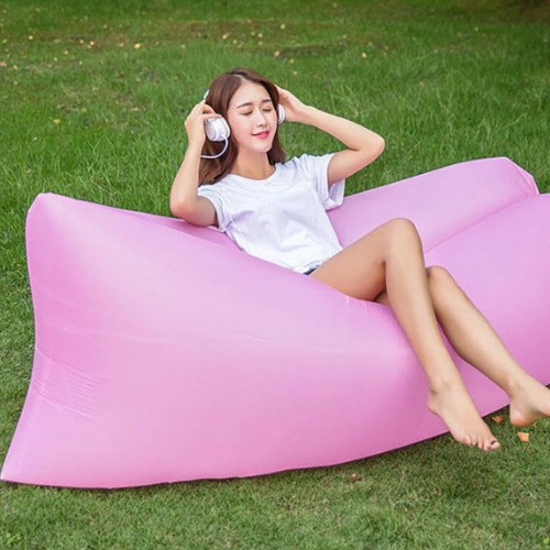 โซฟาเป่าลมพกพา Inflate Lay Bed ขนาด 75x250 cm – สีชมพู