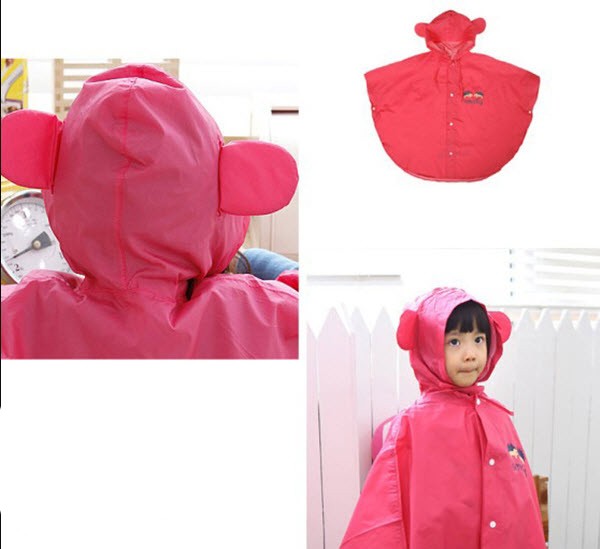 ชุดกันฝนเด็ก สไตล์เกาหลีญี่ปุ่น smally สีชมพู
