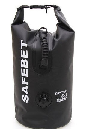 กระเป๋ากันน้ำ 25 ลิตร DRY TUBE 25L SAFEBET - สีดำ ขนาด 63 x 24 cm