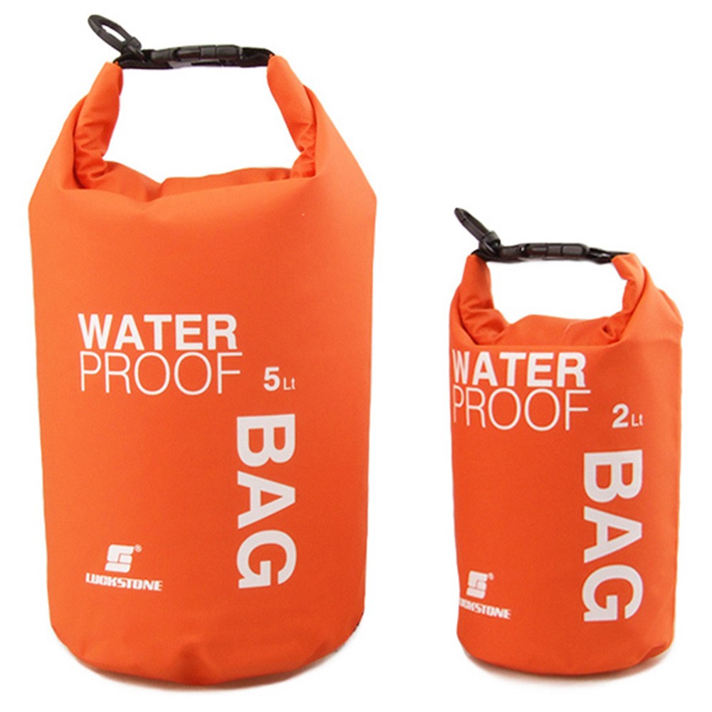 กระเป๋ากันน้ำ LUCKSTONE ขนาด 2 ลิตร - สีส้ม ขนาด 28 * 18cm