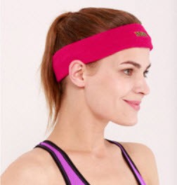 ผ้ารัดศีรษะ ซับเหงื่อ Aolikes Headband Support Towel ขนาด 4.5 x 36 ซม. — สีชมพู