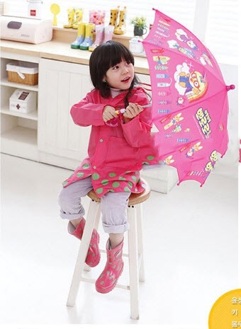 ชุดกันฝนเด็กผู้หญิง สไตล์เกาหลีญี่ปุ่น smally candy สีสดใส