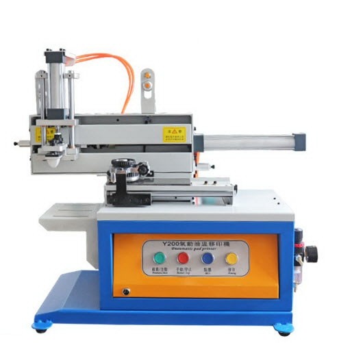 เครื่องปั๊มโลโก้ ปั๊มวันหมดอายุ ปั๊มร้อน วันผลิต Y200 Pneumatic Pad Printing Machine