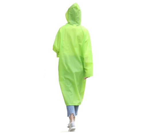 เสื้อกันฝน รปภ สีของผ้าเห็นได้ชัดเจนในระยะไกล สีเขียวอ่อน