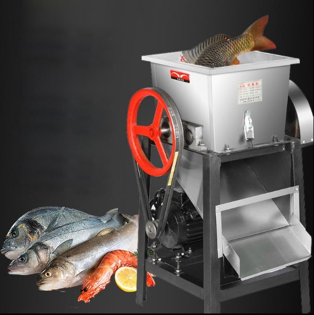 เครื่องบดเนื้อปลาไฟฟ้า Electric Stainless Steel Fish Crushing Slice Shredder Machine เครื่องหั่นบดปลา