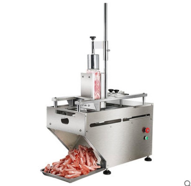 เครื่องหั่นเนื้อแช่แข็ง ตั้งโต๊ะ ชาบู สไลด์บาง ปรับได้ 0-11 มม. roll slicer hot pot meat commercial