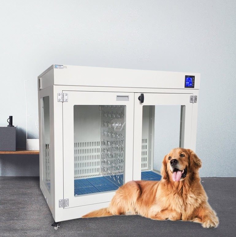 ตู้เป่าขนสุนัข แมว อัตโนมัติ 27-39C stainless 304 Pet Drying Cabinet Machine