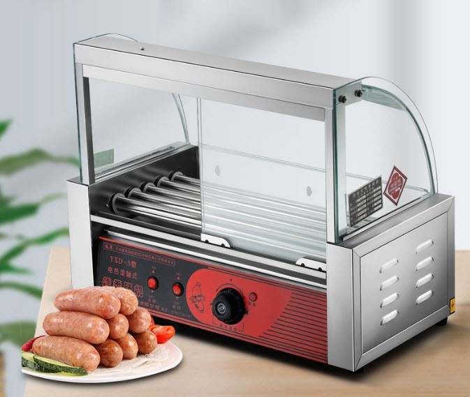 เครื่องอุ่นไส้กรอกไฟฟ้า automatic grilled sausage machine