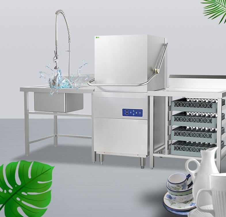 เครื่องล้างจานอัตโนมัติ automatic commercial dishwasher large DP-XWJ-2A