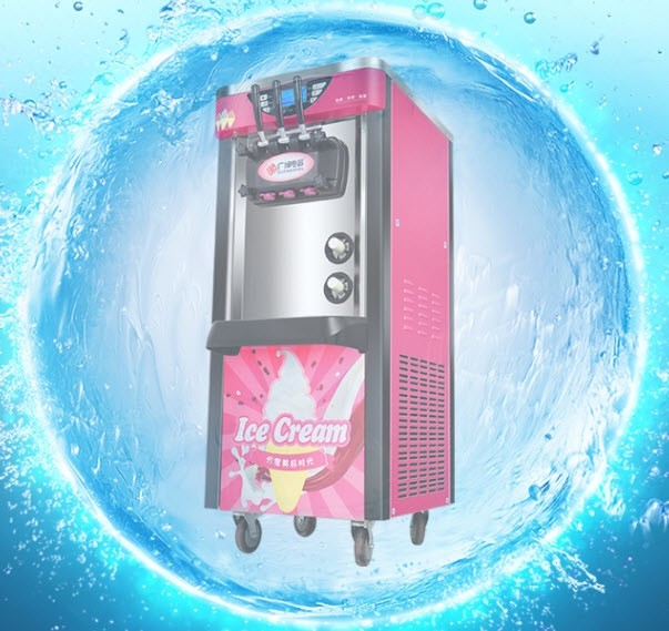 เครื่องทำไอศครีมซอฟ Desktop ice cream machine BJ918 high-volume cone