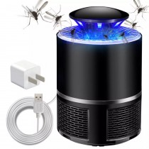 โคมไฟดักยุง เครื่องดักยุง และ แมลง LED แบบ สาย USB ขนาด 19 x 13 ซม. — สีขาว