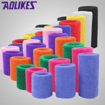 ผ้ารัดข้อมือ ซับเหงื่อ Aolikes Wrist Support Towel แบบ ไม่มีโลโก้ — สีเหลือง