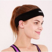 ผ้ารัดศีรษะ ซับเหงื่อ Aolikes Headband Support Towel ขนาด 4.5 x 36 ซม. — สีดำ