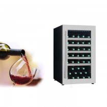 ตู้แช่ไวน์ ตู้แช่เครื่องดื่ม Wine Cooler พร้อมระบบทำความเย็น กระจกสามชั้น จอแสดงผล LED Wine Refrigerator Electric