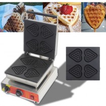 เครื่องทำวาฟเฟิลรังผึ้งรูปหัวใจ four-piece heart-shaped waffle oven muffin machine