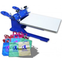 เครื่องสกรีนถุง ผ้า พลาสติก กระดาษ ปอกหมอน มือโยก SPE-DZS bag screen printing machine - non woven