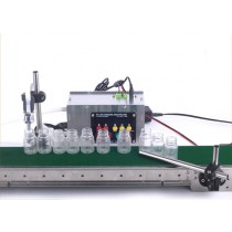 เครื่องบรรจุของเหลว ไฟฟ้า อัตโนมัติ Automatic Conveyor Belt Single Head Liquid Filling Machine แบบ สายพาน