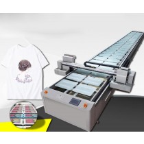 เครื่องปริ๊นผ้า UV Textile Treadmill Printer T-shirt Sweater 200 pieces/hr 800（kg）