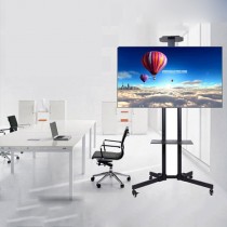 ชั้นวางทีวีล้อเลื่อน แบบตั้งพื้น TV stand LCD stand รองรับ TV ขนาด 32-60 นิ้ว รับน้ำหนัก 50kg