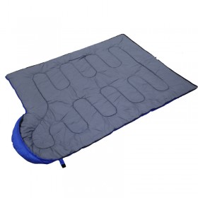 ถุงนอน Sleeping bag ขนาด (190+30)*75 cm - สีฟ้า