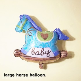 Large Horse Balloon Size 90 cm — Blue
