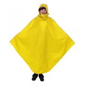 เสื้อคลุมกันฝน แบบ คลุมทั้งตัว ชุดคลุมกันฝนค้างคาว คลุมมอเตอร์ไซค์ สำหรับ 1 คน – สีเหลือง