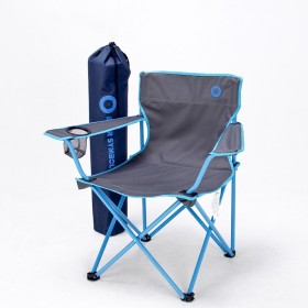 เก้าอี้สนาม Bear Symbol YZ9017 น้ำหนักเบา พักเก็บได้ ขนาด 48 x 50 x 77 ซม. พร้อมที่วางแก้ว — สีน้ำเงิน