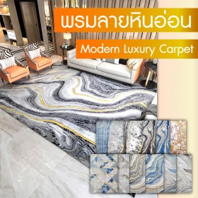 พรหมลายหินอ่อน Luxury Modern Carpet พรมห้องนอน ตกแต่งห้อง