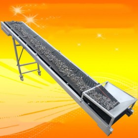 สายพานลำเลียง หิน ดิน ปูน ข้าวเปลือก ข้าวโพด small belt conveyor folding conveyor belt loading รับน้ำหนักได้ 400 kg